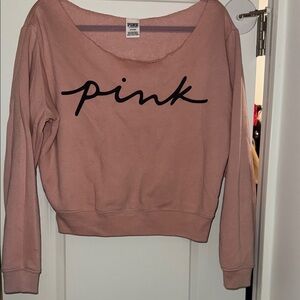 PINK Victoria's Secret Blush Sweatshirt with Script Logo